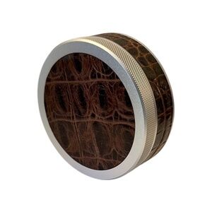 Discreet Everyday Carry Storage Can | 100% Genuine Leather | Anodized Aluminium